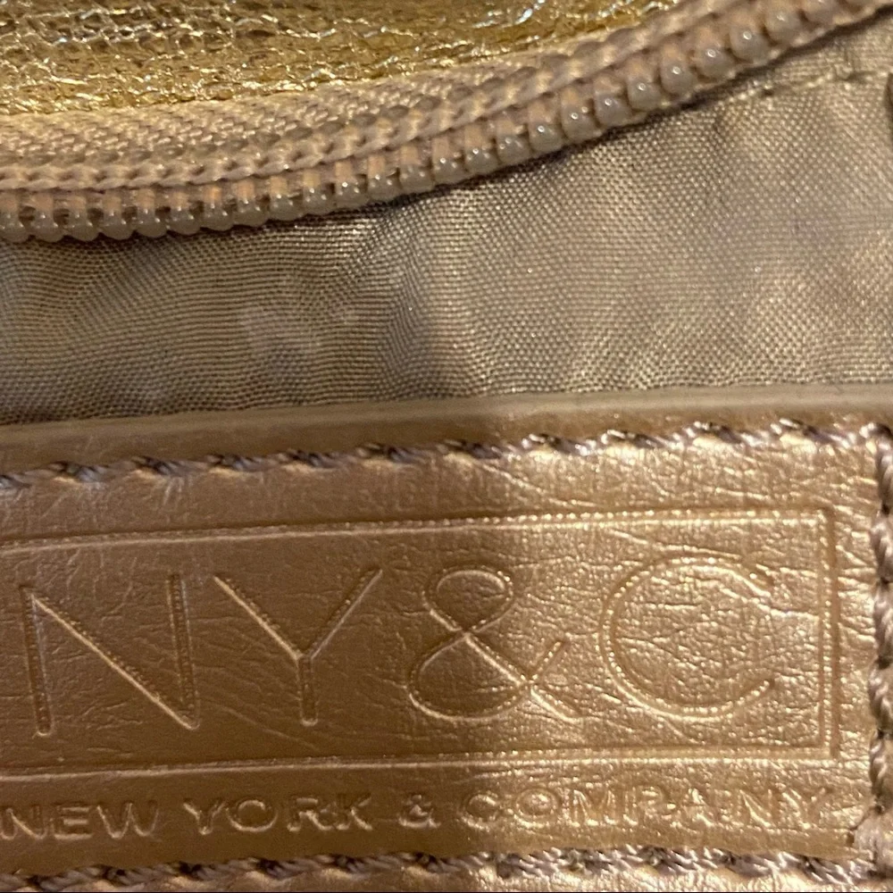 Gold Metallic Shoulder Bag for Women